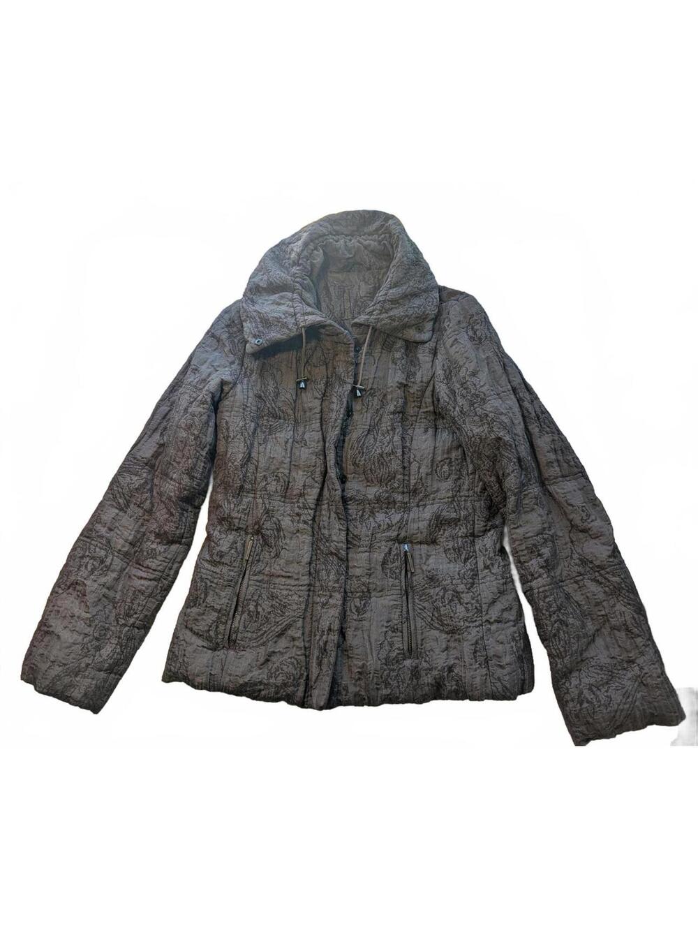 Luisa Cerano Quilted Jacket with zipper and button